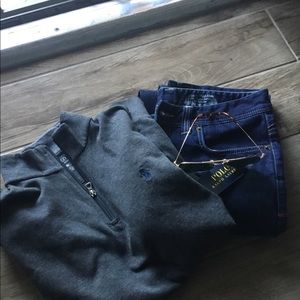 NWT-Polo Zip Hoodie